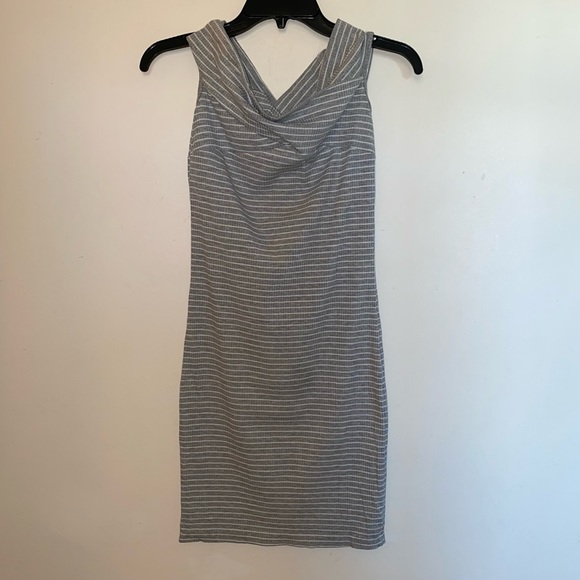 Sugar & Cream NWT Y2K Sweater Ribbed Knit Off Shoulder Bodycon Mini Dress - Picture 2 of 10